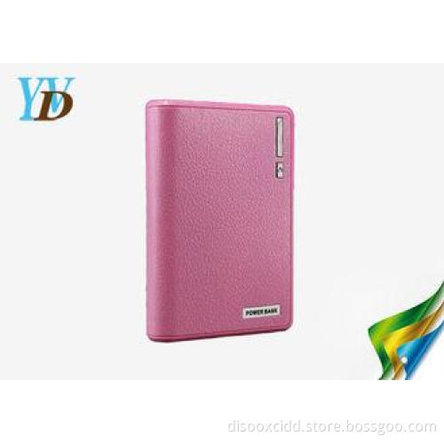 Square Smart Dual USB Pink 10400mAh Multi Function Power Ba